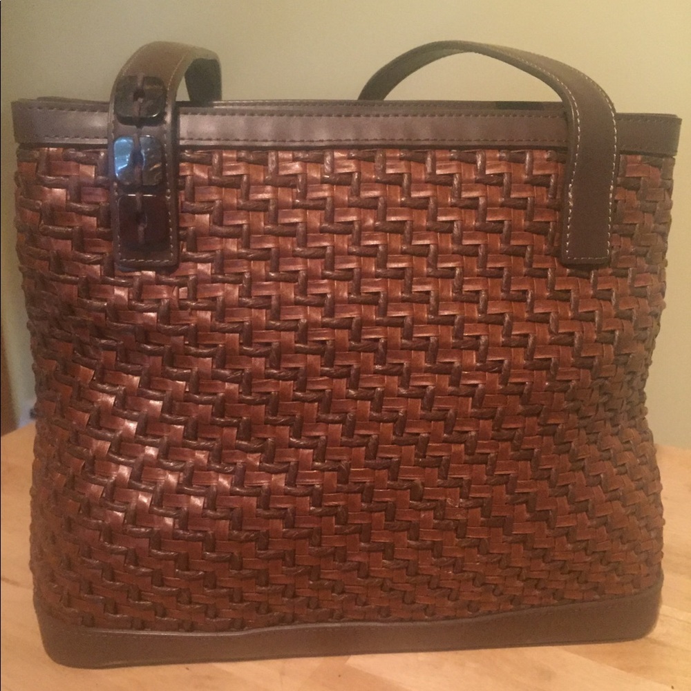 Nine West Brown Weave Purse